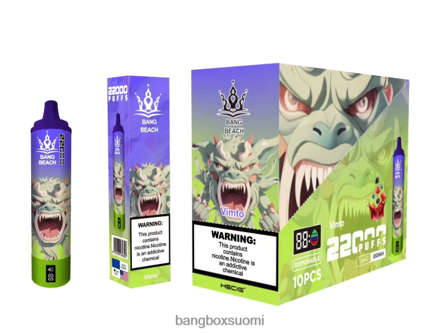 Bang Beach 22000 puhalluksen älynäyttö vimto - Bang Box Vape