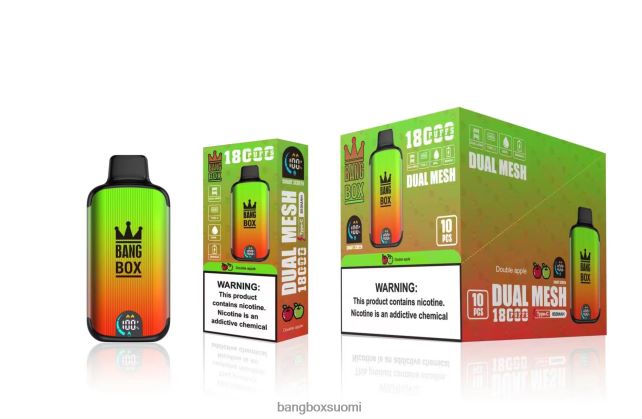 Bang Box 18 000 suihketta kaksinkertainen omena - Bang Box Vape