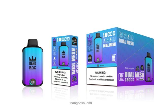 Bang Box 18 000 suihketta kolminkertainen marjajää - Bang Box Hinta