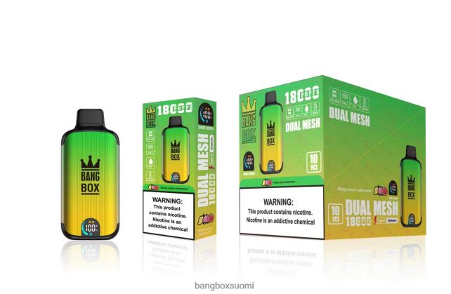 Bang Box 18 000 suihketta mango persikka vesimeloni - Bang Box Suomi