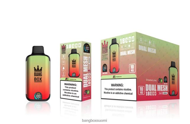 Bang Box 18 000 suihketta mansikka kiivi - Bang Box Helsinki