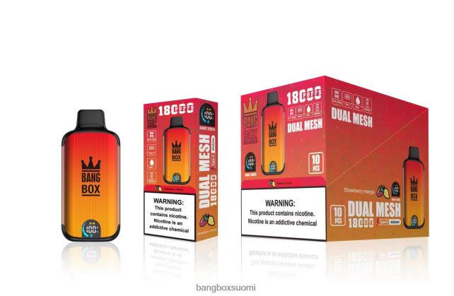 Bang Box 18 000 suihketta mansikka mango - Bang Box Suomi
