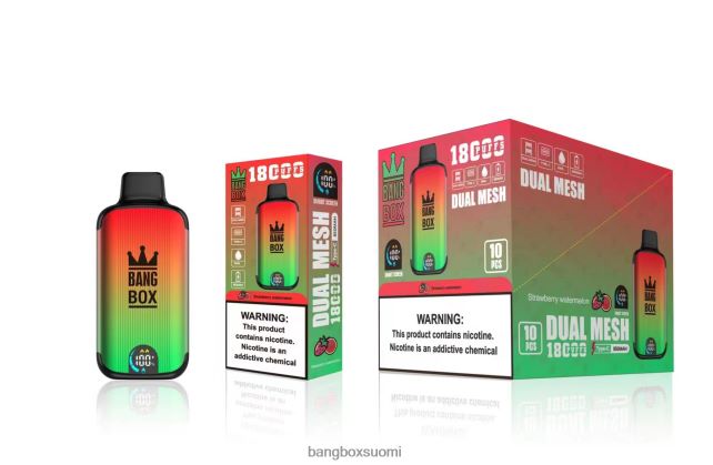 Bang Box 18 000 suihketta mansikka vesimeloni - Bang Box Vape