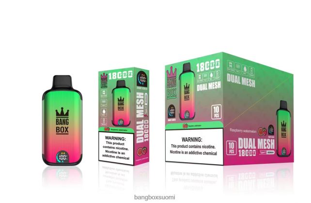 Bang Box 18 000 suihketta vadelma vesimeloni - Bang Box Helsinki