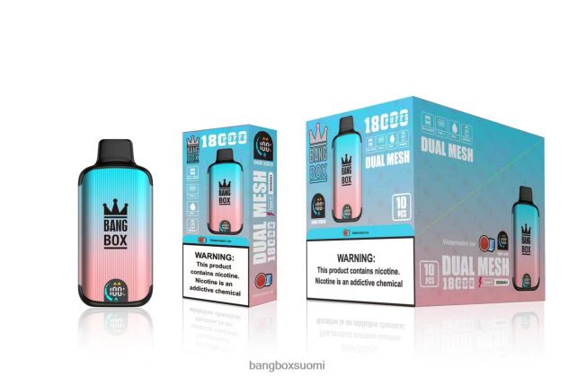Bang Box 18 000 suihketta vesimeloni jäätä - Bang Box Suomi