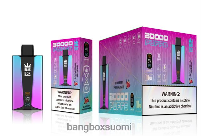 Bang Box 30 000 puhalluksen älynäyttö mustikka pomgerante - Bang Box Hinta