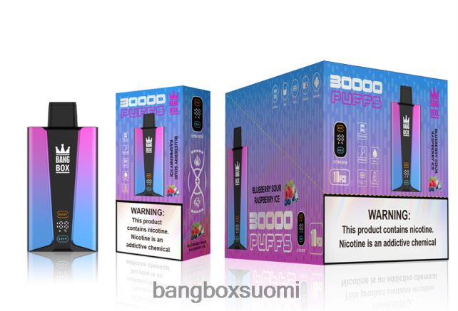 Bang Box 30 000 puhalluksen älynäyttö mustikkahapan vadelmajää - Bang Box Suomi