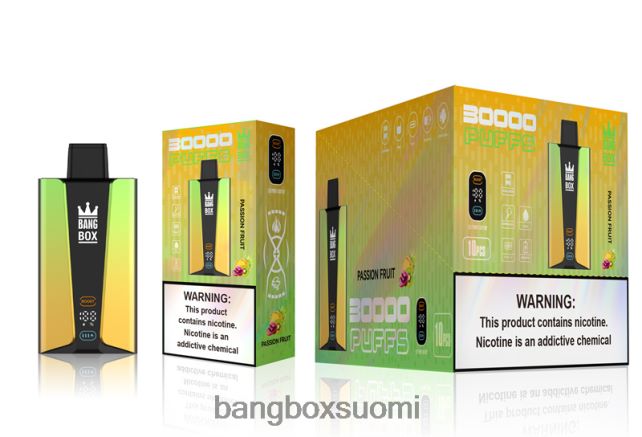 Bang Box 30 000 puhalluksen älynäyttö passionhedelmä - Bang Box Suomi