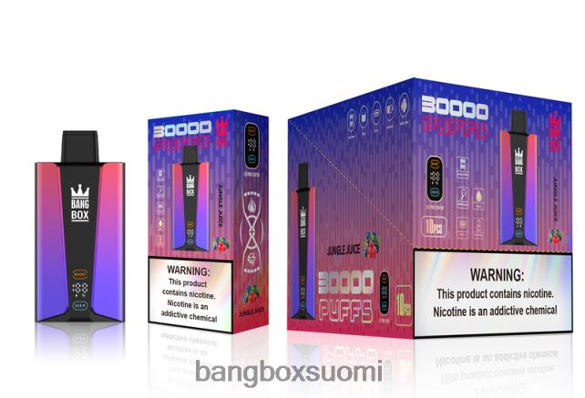 Bang Box 30 000 puhalluksen älynäyttö viidakkomehu - Bang Box Vape