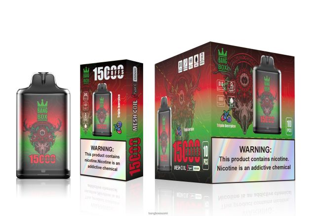 Bang Box s1-15 000 puhallusta kolminkertainen marjajää - Bang Box Suomi