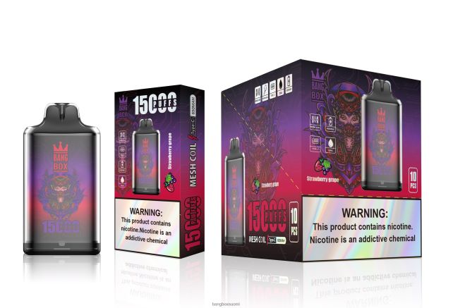 Bang Box s1-15 000 puhallusta mansikka rypäle - Bang Box Suomi