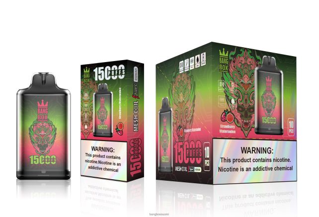 Bang Box s1-15 000 puhallusta mansikka vesimeloni - Bang Box Vape