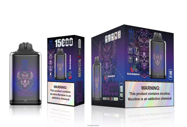 Bang Box s1-15 000 puhallusta musta lohikäärmejää - Bang Box Hinta